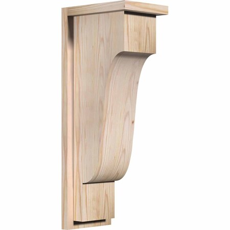 Ekena Millwork Newport Smooth Corbel w/Backplate, Douglas Fir, 7 1/2"W x 10"D x 26"H COR08X10X26NEW01SDF